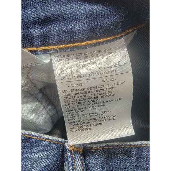 Levis 517 Jeans Mens 34x30 Blue Denim Bootcut Five Pocket Zip Fly Classic Fit - Picture 9 of 14